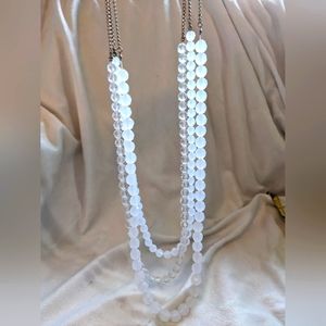 White Beaded Necklace